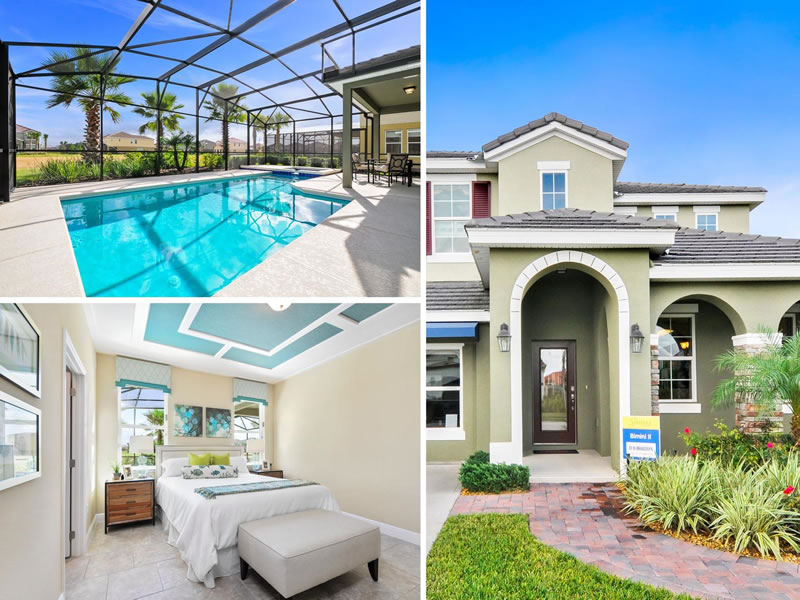 Nova Casa de Ferias com 5 quartos e Piscina Particular e Spa em Solterra Resort - Orlando $379,000
